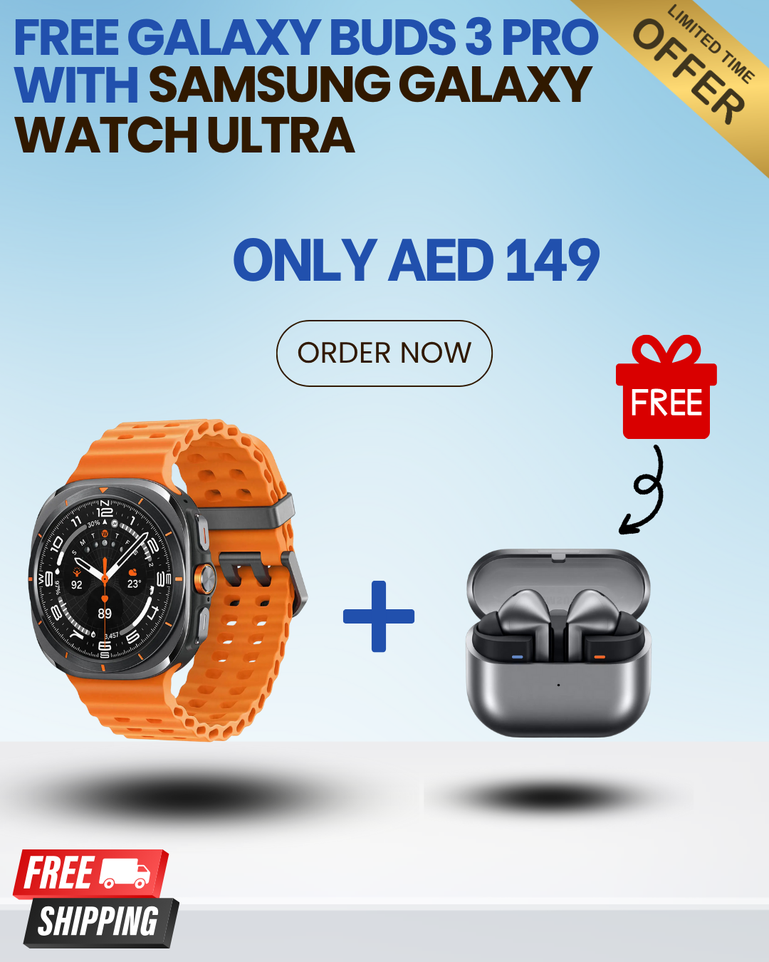 Samsung Galaxy Watch Ultra With Free Samsung Galaxy Buds 3 Pro